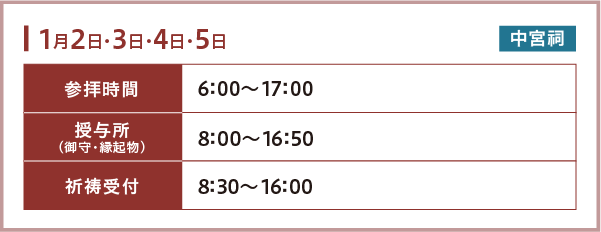 新春祈祷のご案内