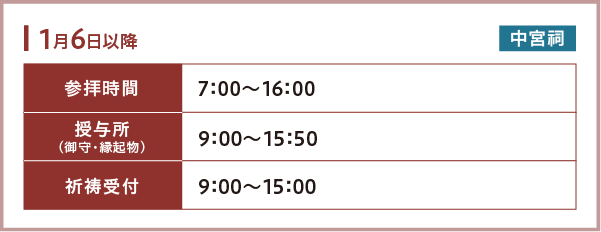 新春祈祷のご案内