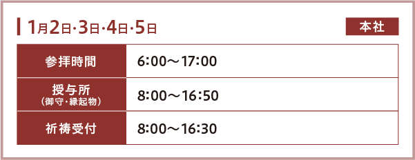 新春祈祷のご案内